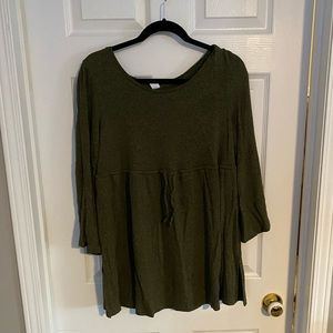 Olive Bell Sleeve Maternity Top